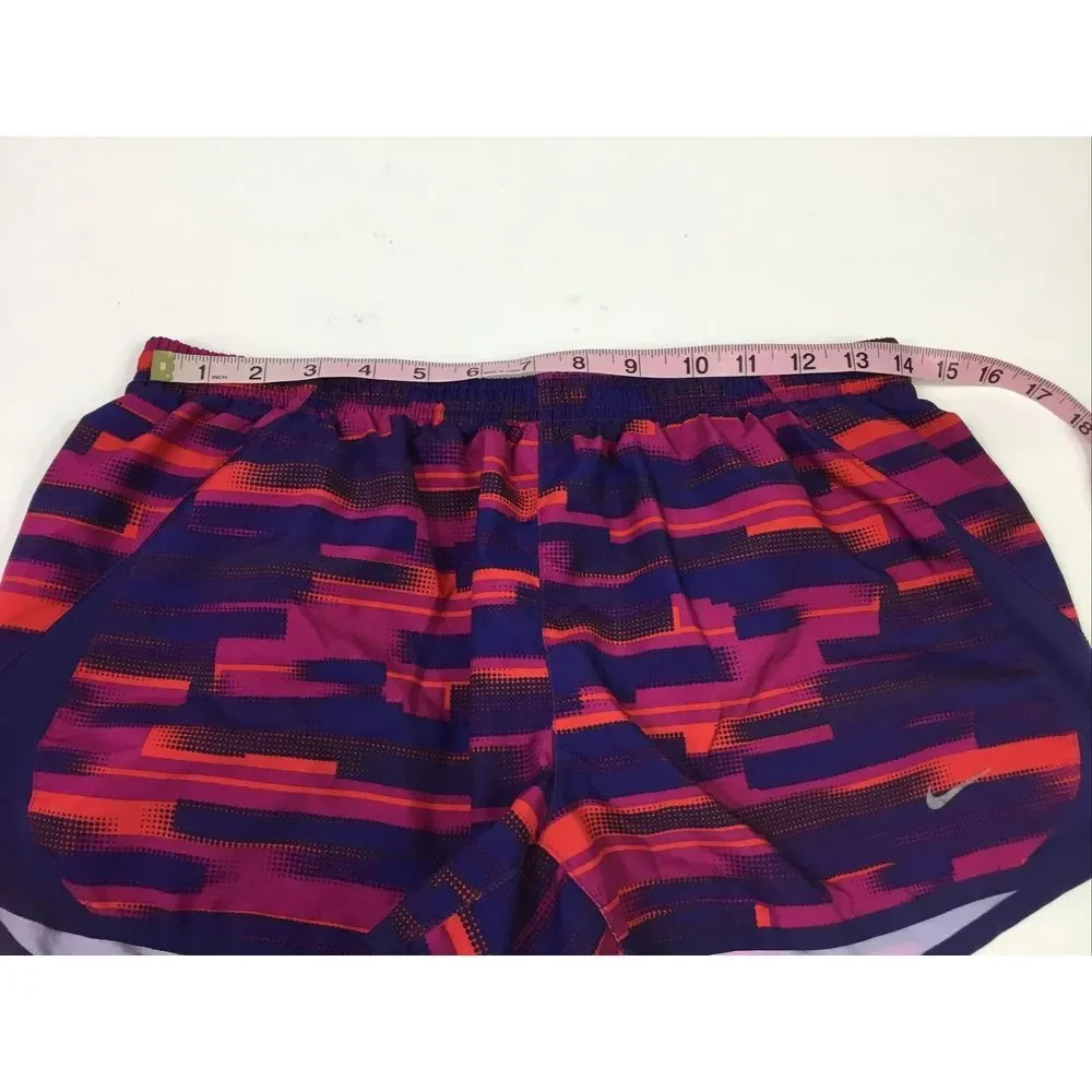 Nike Swim Board‎ Shorts Womens lined Blue multi color Draw string Size M